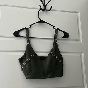 Green Topshop tank top